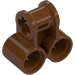 LEGO Reddish Brown Cross Block with Two Pinholes (32291 / 42163)