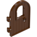 LEGO Reddish Brown Door 1 x 4 x 6 Round with Window (Reinforced Edge) (64390)