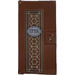 LEGO Reddish Brown Door 1 x 4 x 6 with Stud Handle with Pearl Gold Ornament and &#039;177A&#039; Sticker (35290)