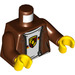 LEGO Reddish Brown Driver with Porsche Shirt Minifig Torso (973 / 76382)