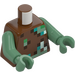 LEGO Reddish Brown Drowned Zombie Minifig Torso (973 / 76382)