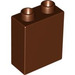 LEGO Reddish Brown Duplo Brick 1 x 2 x 2 without Bottom Tube (4066 / 76371)
