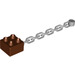 LEGO Brun rougeâtre Duplo Brique 2 x 2 avec Chaîne (54860)