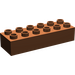 LEGO Rötlich-braun Duplo Backstein 2 x 6 (2300)