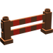 LEGO Reddish Brown Duplo Fence 1 x 6 x 2 with Red Stripes (12041 / 82425)