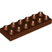 LEGO Brun rougeâtre Duplo assiette 2 x 6 (98233)