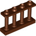 LEGO Reddish Brown Fence Spindled 1 x 4 x 2 with 4 Top Studs (15332)