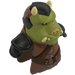 LEGO Červenohnědá Gamorrean Stráž Hlava s stříbrný Rivets (66133)