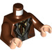 LEGO Reddish Brown Garrick Ollivander with Brown Jacket Minifig Torso (973 / 76382)