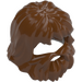 LEGO Reddish Brown Hair with Beard and Mouth Hole (86396 / 87999)