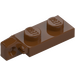 LEGO Reddish Brown Hinge Plate 1 x 2 Locking with Single Finger on End Vertical with Bottom Groove (44301)