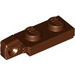 LEGO Reddish Brown Hinge Plate 1 x 2 Locking with Single Finger on End Vertical with Bottom Groove (44301)