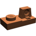 LEGO Brun rougeâtre Charnière assiette 1 x 2 Verrouillage avec Single Finger sur Haut (30383 / 53922)