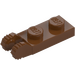 LEGO Reddish Brown Hinge Plate 1 x 2 with Locking Fingers without Groove (44302 / 54657)