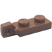 LEGO Reddish Brown Hinge Plate 1 x 2 with Single Finger on End Vertical without Bottom Groove (44301 / 49715)