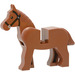 LEGO Roodachtig bruin Paard met Zwart Ogen en Zwart Teugel (75998)