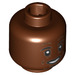 LEGO Reddish Brown Jérôme Boateng Minifigure Head (Recessed Solid Stud) (3626 / 26602)