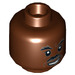 LEGO Reddish Brown Lando Calrissian Minifigure Head (Recessed Solid Stud) (3626 / 64677)