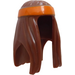 LEGO Rötlich-braun Lange Gerade Haar mit Orange Headband (10104 / 99248)