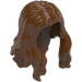 LEGO Reddish Brown Long Wavy Hair with Parting (33461 / 95225)