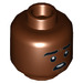 LEGO Rötlich-braun Lucas Sinclair Minifigure Kopf (Einbau-Vollbolzen) (3626 / 56926)