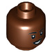 LEGO Reddish Brown Maria Rambeau Minifigure Head (Recessed Solid Stud) (3626 / 66800)