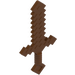 LEGO Reddish Brown Minecraft Sword (18787)