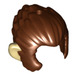 LEGO Rötlich-braun Minifigure Haar mit Tan Ears (53094 / 100924)