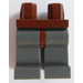 LEGO Reddish Brown Minifigure Hips with Dark Stone Gray Legs (73200 / 88584)