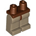 LEGO Roodachtig Bruin Minifigure Heupen met Dark Tan Poten (3815 / 73200)