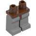 LEGO Rödaktig Brun Minifigur Höfter med Medium Stone grå Ben (73200 / 88584)