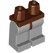 LEGO Brun rougeâtre Minifigure Les hanches avec Medium Stone grise Jambes (73200 / 88584)