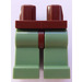 LEGO Reddish Brown Minifigure Hips with Sand Green Legs (3815 / 73200)