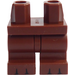 LEGO Roodachtig bruin Minifiguur Medium Poten met Zwart toes (37364)