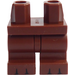 LEGO Roodachtig Bruin Minifigure Medium Poten met Zwart toes (37364)