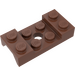 LEGO Červenohnědá Blatník Deska 2 x 4 s Arches s otvorem (60212)