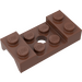 LEGO Reddish Brown Mudguard Plate 2 x 4 with Arches with Hole (60212)