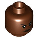 LEGO Reddish Brown Okoye Minifigure Head (Recessed Solid Stud) (3626 / 37237)