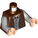 LEGO Reddish Brown Owen Minifig Torso (973 / 76382)