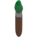 LEGO Reddish Brown Paint Brush with Green Top and Silver Rim (14428 / 65695)