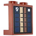 LEGO Reddish Brown Panel 1 x 2 x 2 with 4 Books vertical  Sticker with Side Supports, Hollow Studs (6268)
