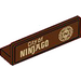 LEGO Reddish Brown Panel 1 x 4 with Rounded Corners with &#039;City of NINJAGO&#039; Sticker (15207)