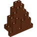 LEGO Roodachtig Bruin Paneel 3 x 8 x 7 Steen Driehoekig (6083)