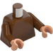 LEGO Reddish Brown Plain Torso with Reddish Brown Arms and Flesh Hands (973 / 88585)