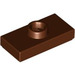 LEGO Reddish Brown Plate 1 x 2 with 1 Stud (with Groove) (3794 / 15573)