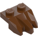 LEGO Reddish Brown Plate 1 x 2 with 3 Rock Claws (27261)