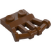 LEGO Reddish Brown Plate 1 x 2 with Angled Bar Handles (92692)