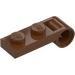 LEGO Reddish Brown Plate 1 x 2 with End Pin Hole (3172)