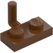 LEGO Reddish Brown Plate 1 x 2 with Hook (5mm Horizontal Arm) (43876 / 88072)