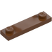 LEGO Reddish Brown Plate 1 x 4 with Two Studs with Groove (41740)